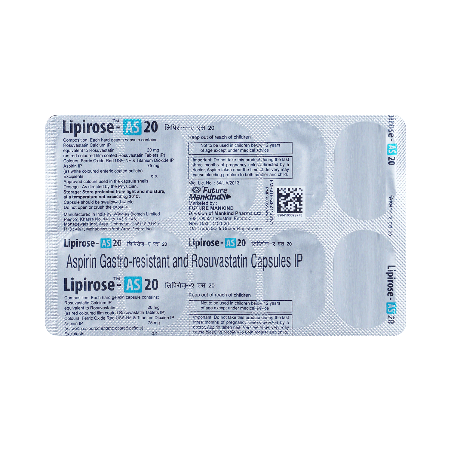 Lipirose-AS 20 Capsule - Image 3
