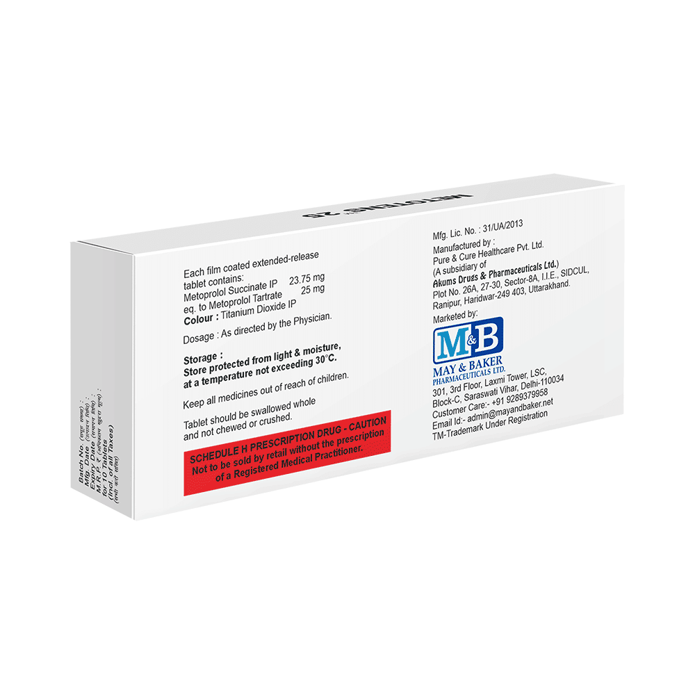 Metotens 25 Tablet ER - Image 2