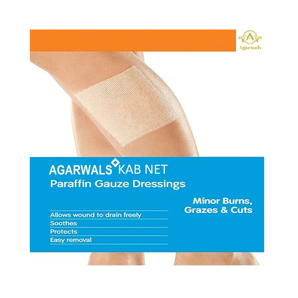 Kab Net Paraffin Gauze Dressing (20 Each) 10cm x 10cm - Image 3