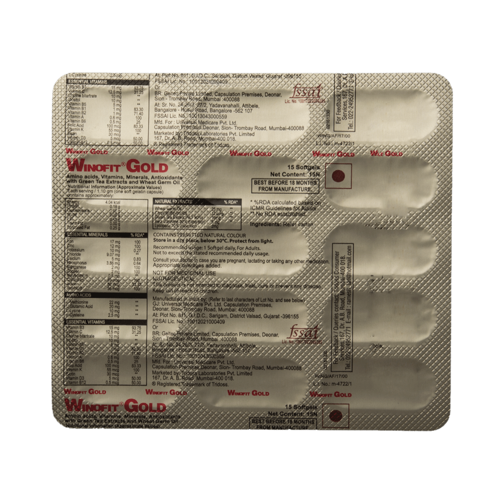 Winofit Gold Soft Gelatin Capsule - Image 5