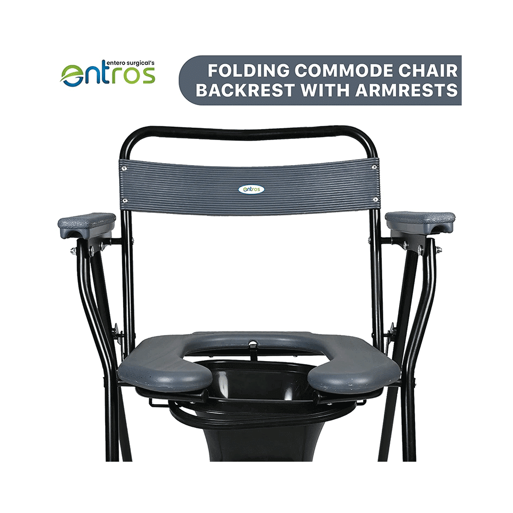 Entros EHS-C779B Commode Chair Front Cut - Image 5