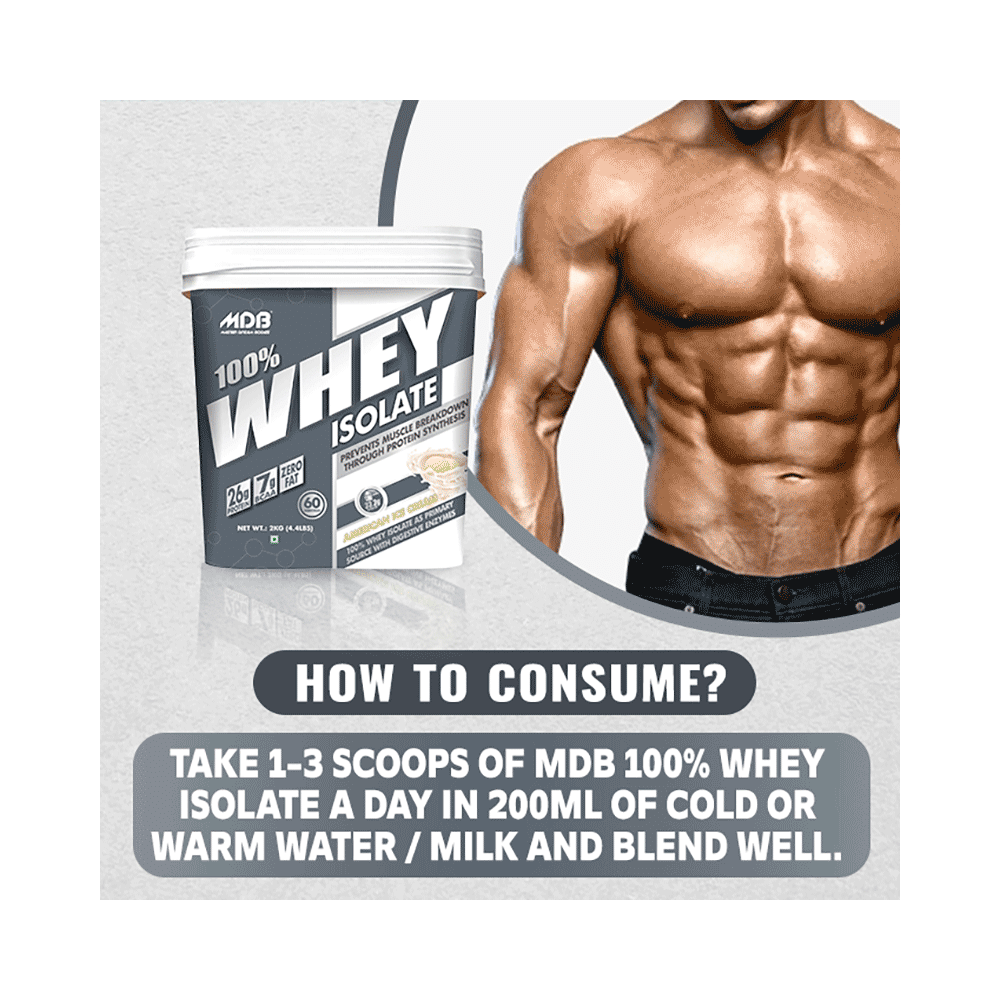MDB Master Dream Bodies 100% Whey Isolate American Ice Cream - Image 5