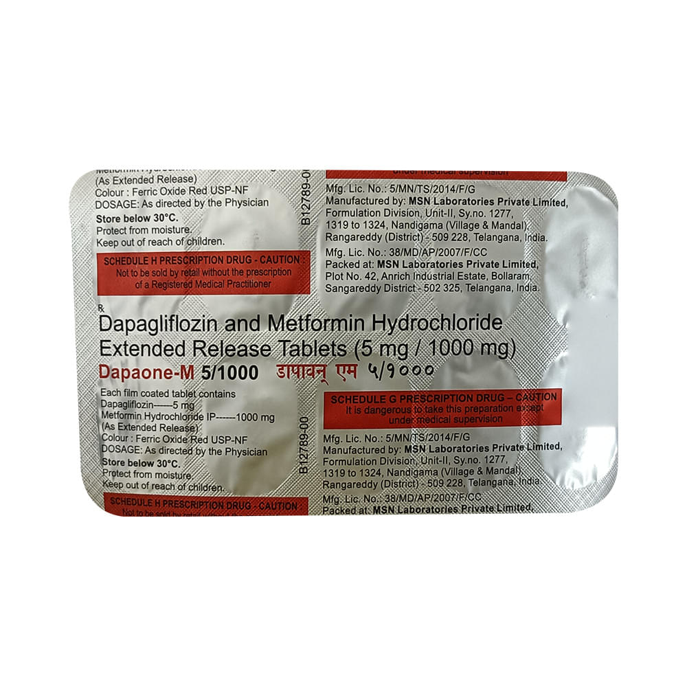 Dapaone-M 5/1000 Tablet ER - Image 3