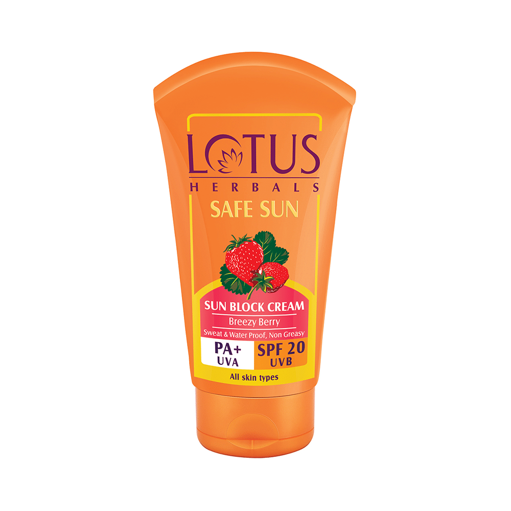Lotus Herbals Safe Sun Sun Block Cream PA+ SPF 20