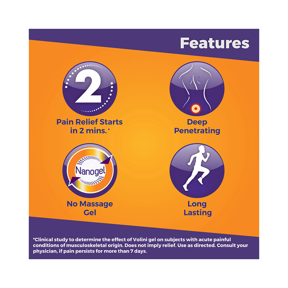 Combo Pack of Volini Pain Relief Gel for Muscle, Joint & Knee Pain (75gm) & Evion 400mg Capsule - Image 5