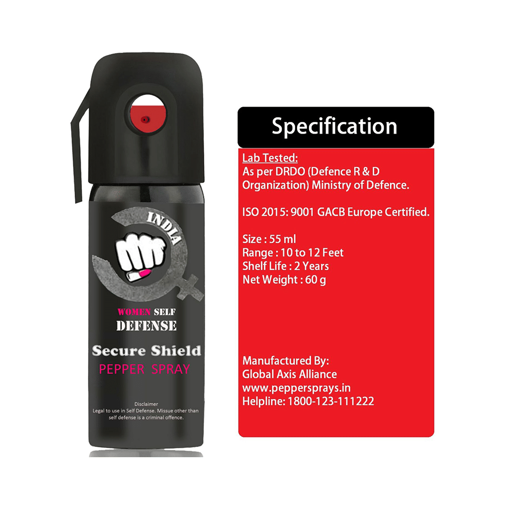 Secure Shield Women Self Defense Pepper Spray (35gm Each) - Image 5