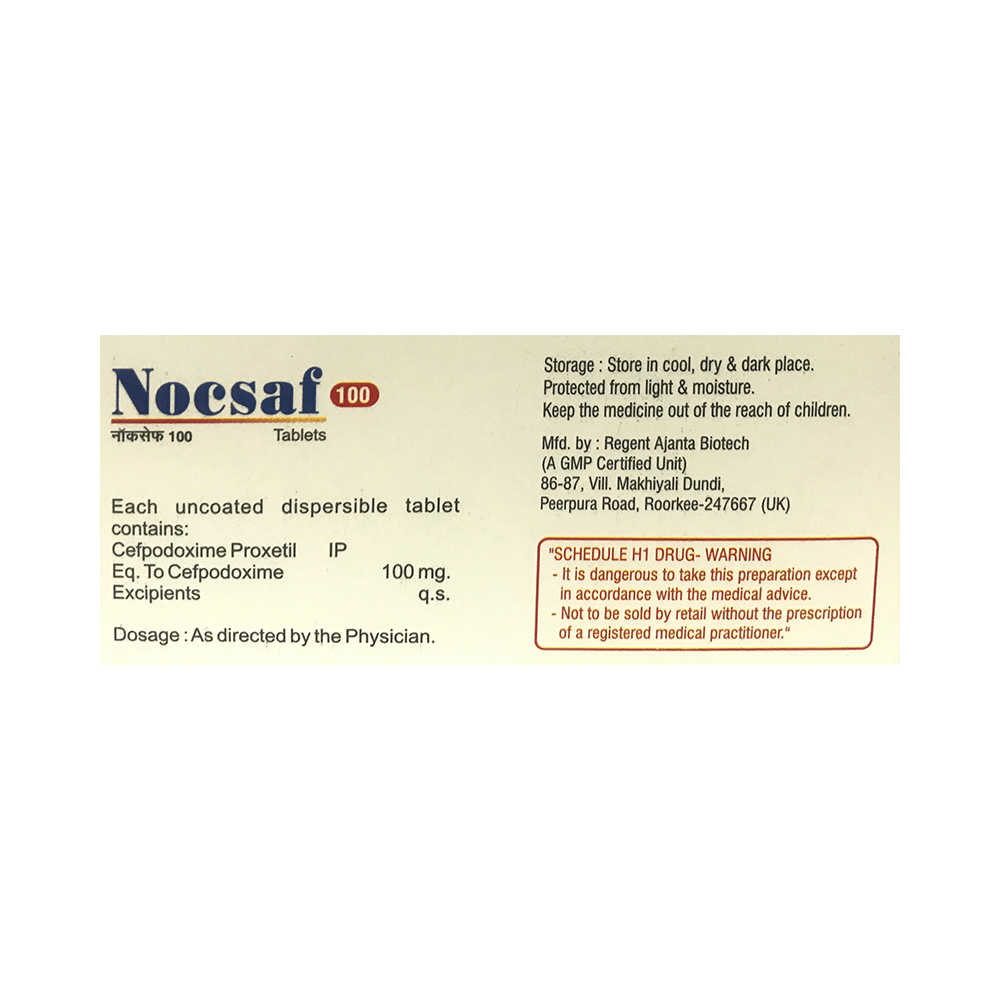 Nocsaf 100 Tablet DT - Image 2