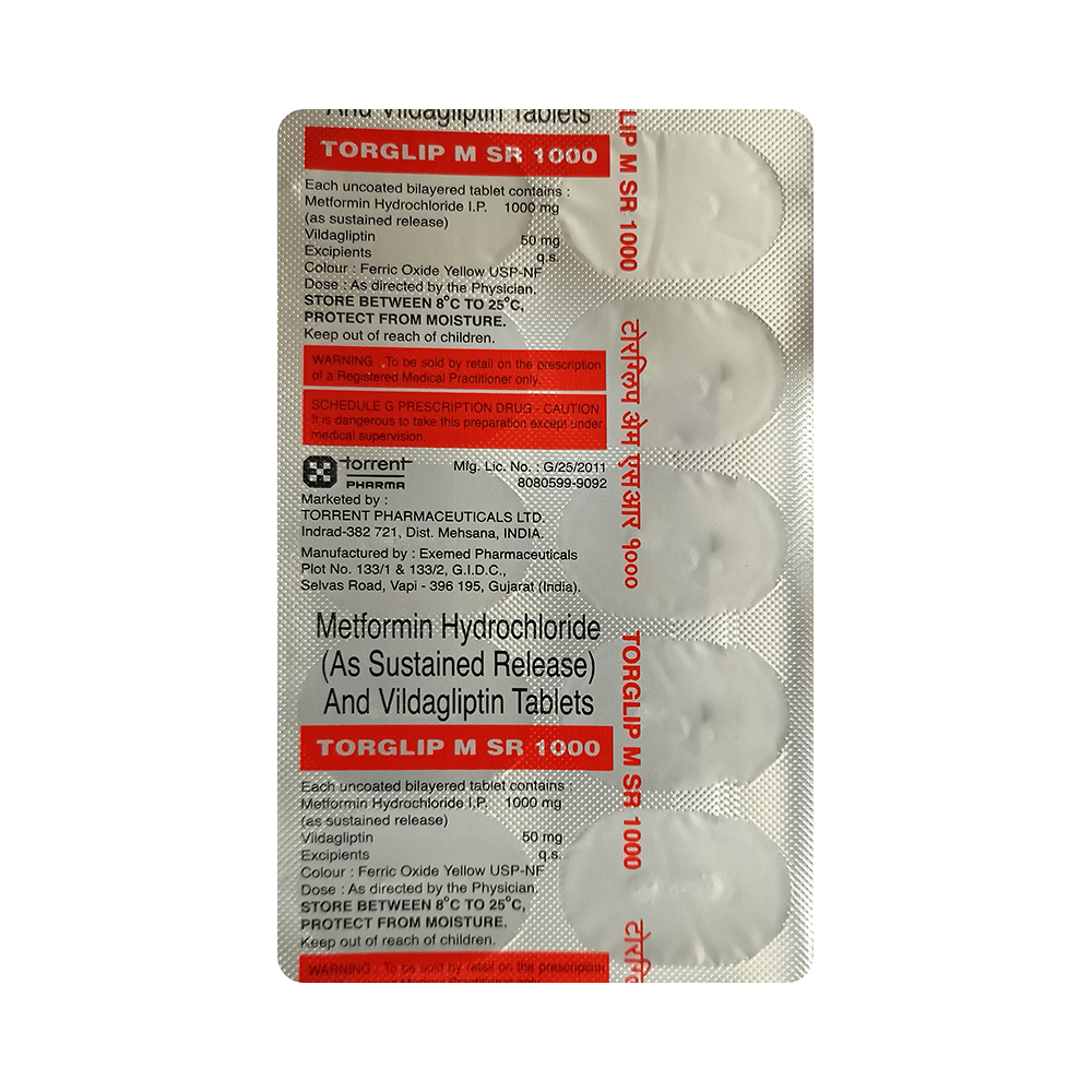 Torglip M SR 1000 Tablet - Image 3