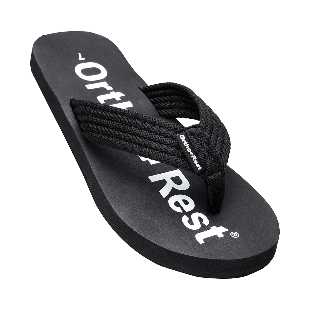 Ortho + Rest Extra Soft Men Slipper Orthopedic For Home Daily Use Slippers Black 7 - Image 1