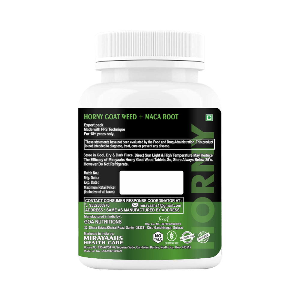 Mirayaahs Horny Goat Weed Tablet Sugar Free - Image 2