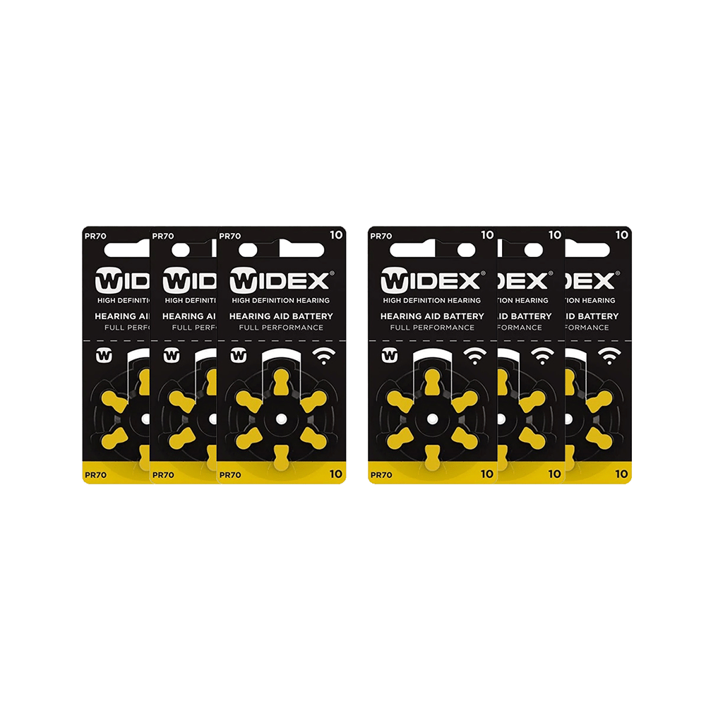 Widex Size 10 PR 70 Hearing Aid Battery (6 Each)