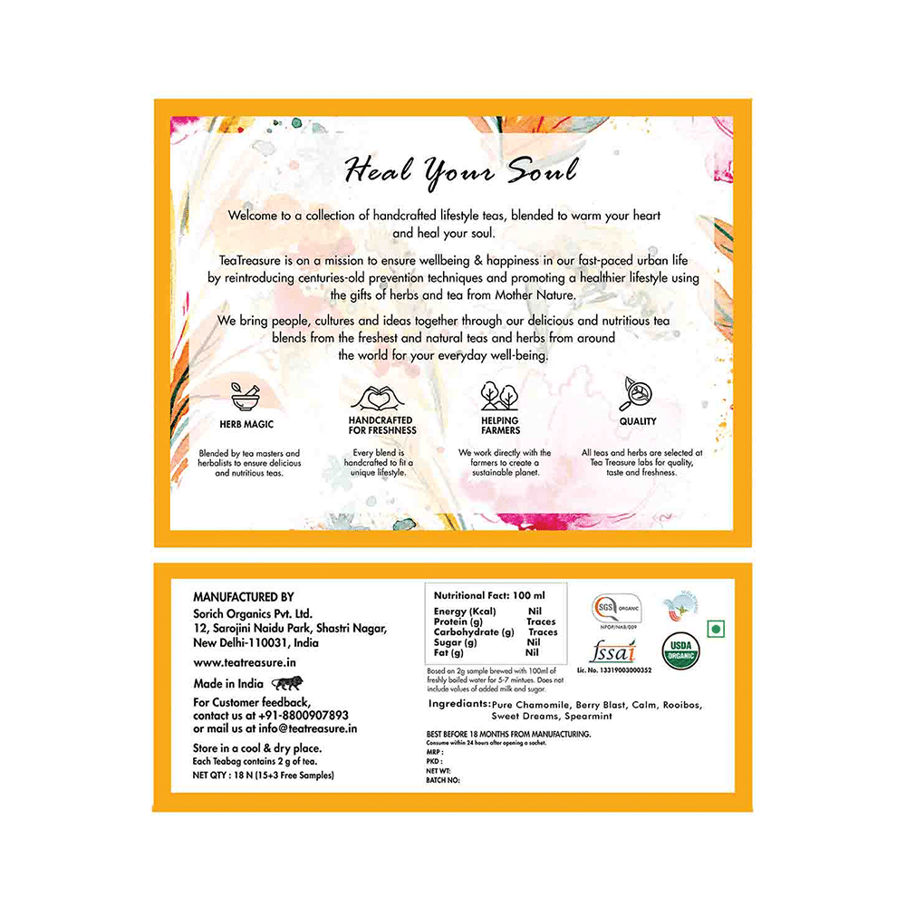 Tea Treasure USDA Organic Caffeine-Free Collection - Image 2