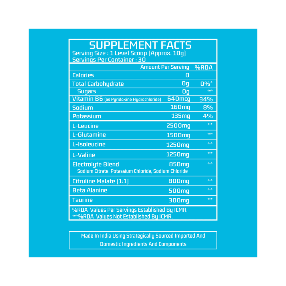 Myfitness iBCAA - H2O Powder Icy Blue Raspberry - Image 6
