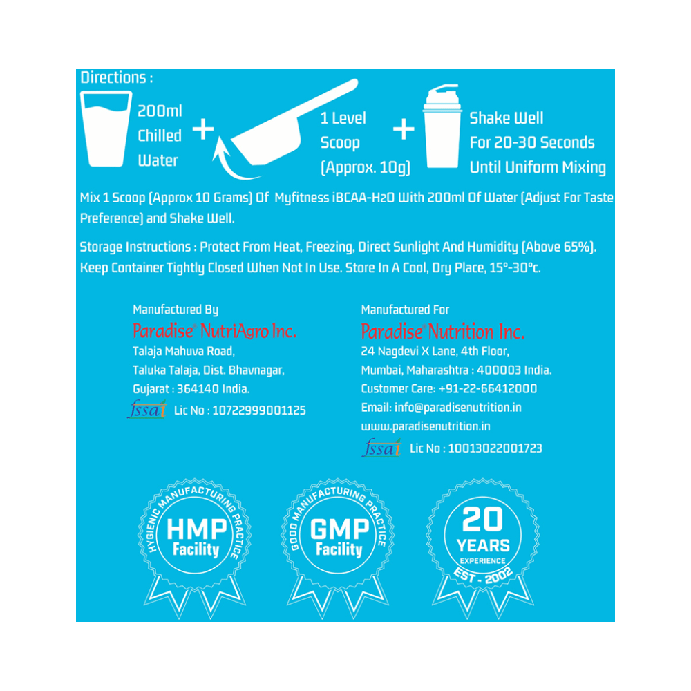 Myfitness iBCAA - H2O Powder Icy Blue Raspberry - Image 7