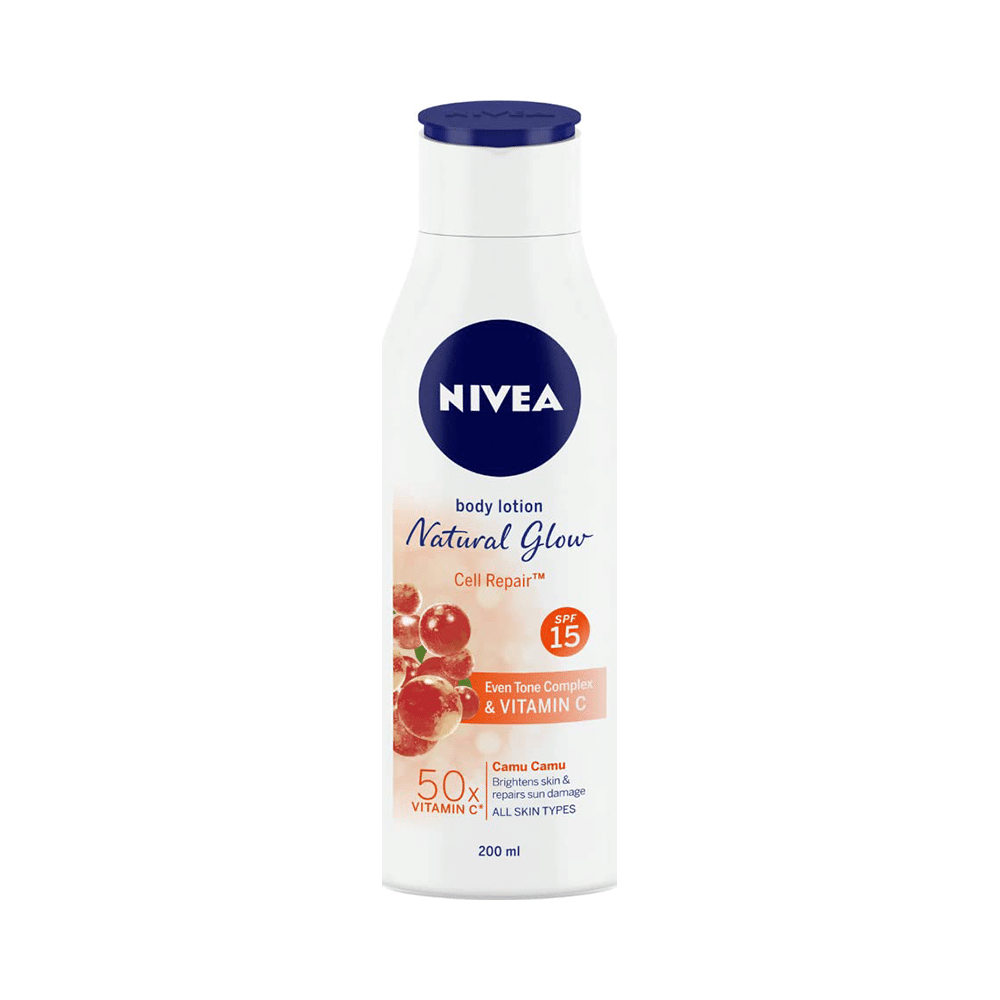 Nivea Natural Glow Cell Repair Body Lotion for Deep Moisture Care | SPF 15 - Image 1