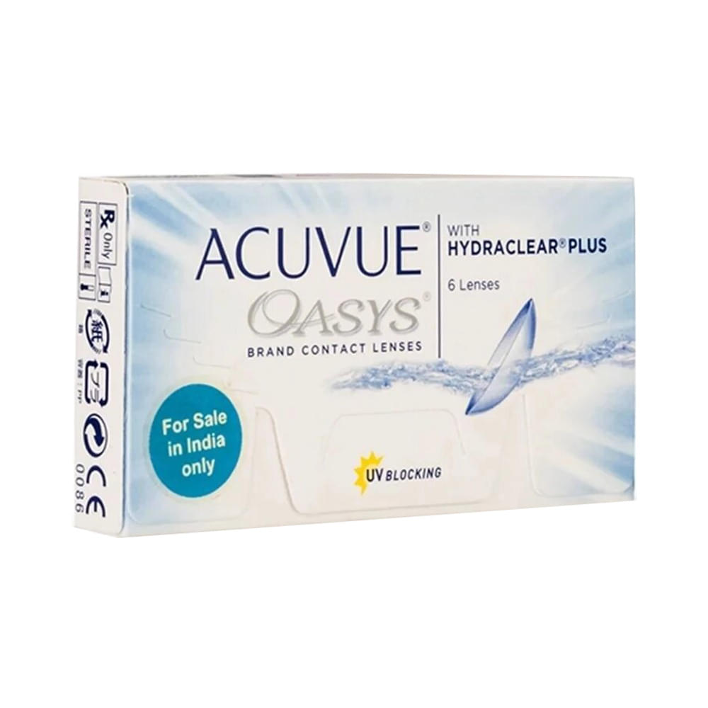 Acuvue Oasys with Hydraclear Plus Contact Lens Optical Power -6.5 Transparent Spherical - Image 1