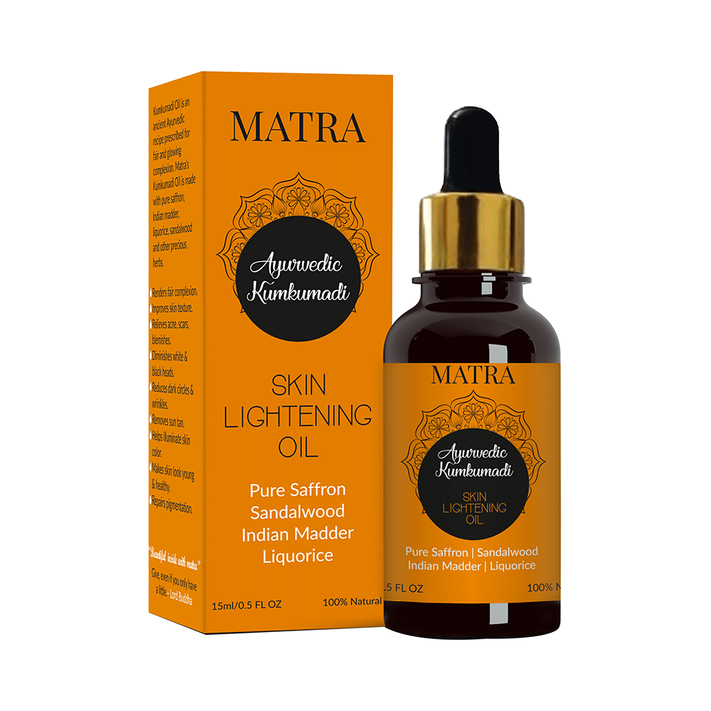 Matra Ayurvedic Kumkumadi Skin Lightening Oil - Image 1