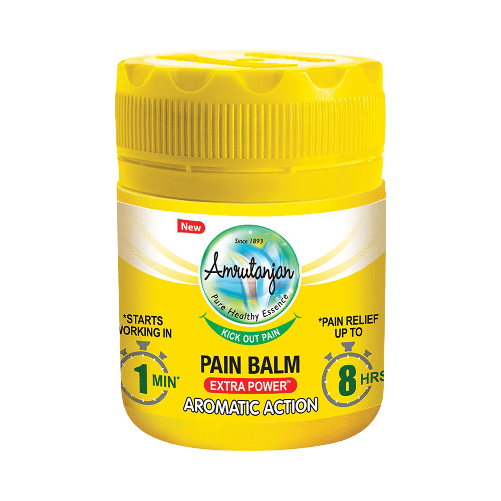 Amrutanjan Pain Relief Balm with Extra Power Aromatic Action | Helps Relieve Headaches & Cold - Image 1