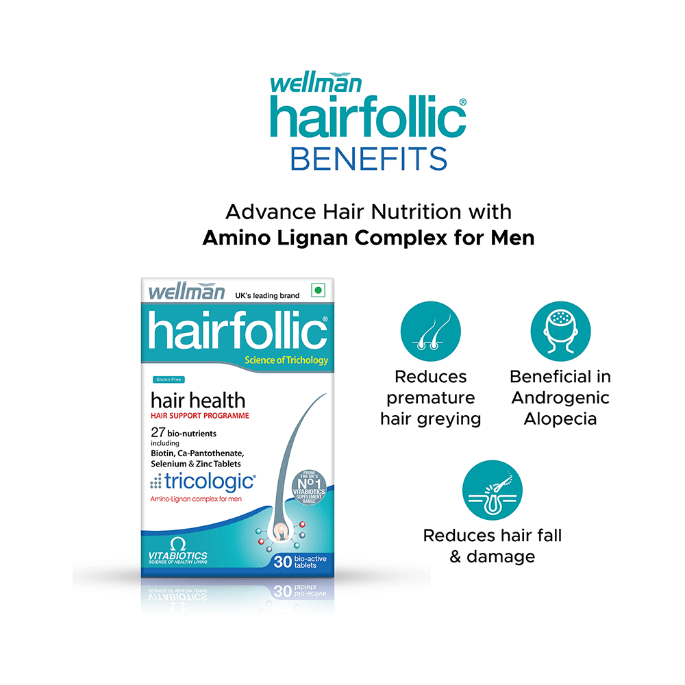 Wellman Hairfollic Hair Supplement Tablet - Image 5