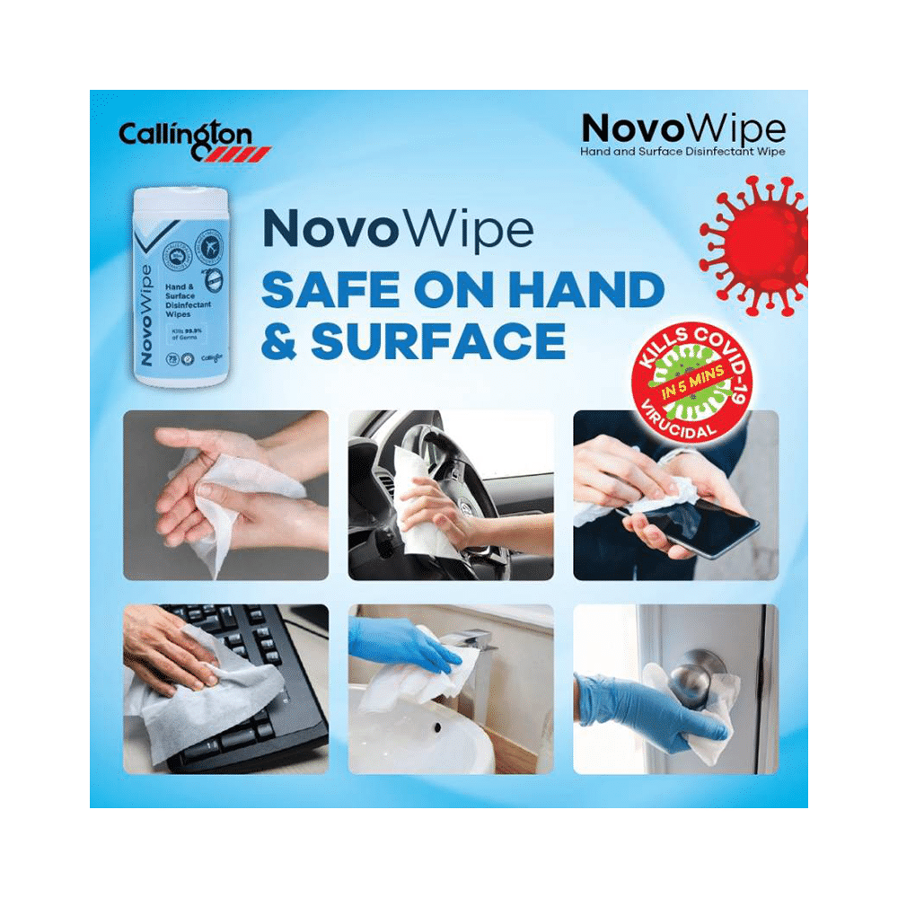 Callington Novo Wipe Hand & Surface Disinfectant - Image 3