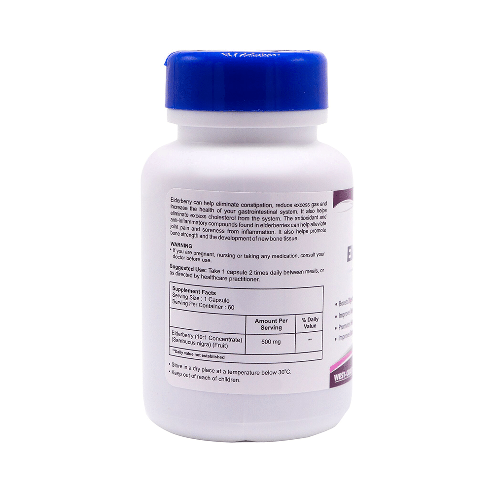 HealthVit Elderberry 500mg Capsule - Image 2