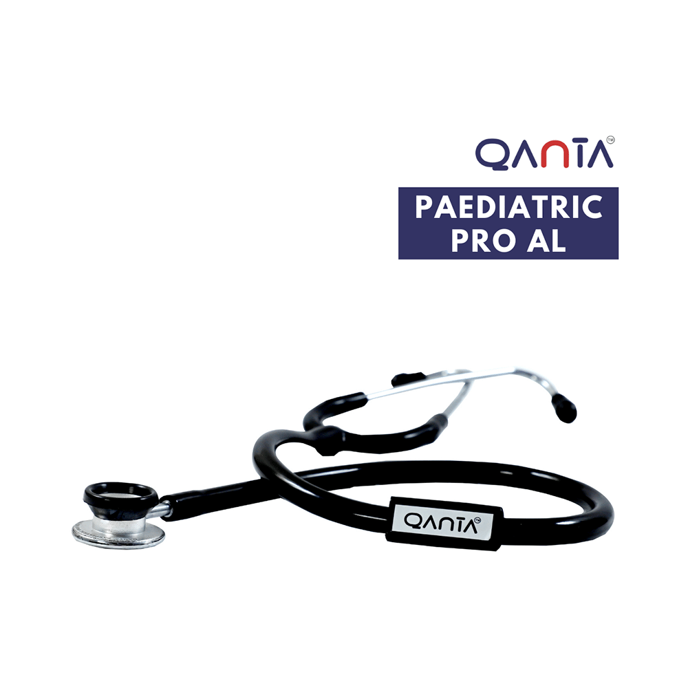Qanta QA-1090 Paediatric Pro AL Pediatric Stethoscope With Aluminium Anodized Chest Piece Black - Image 2