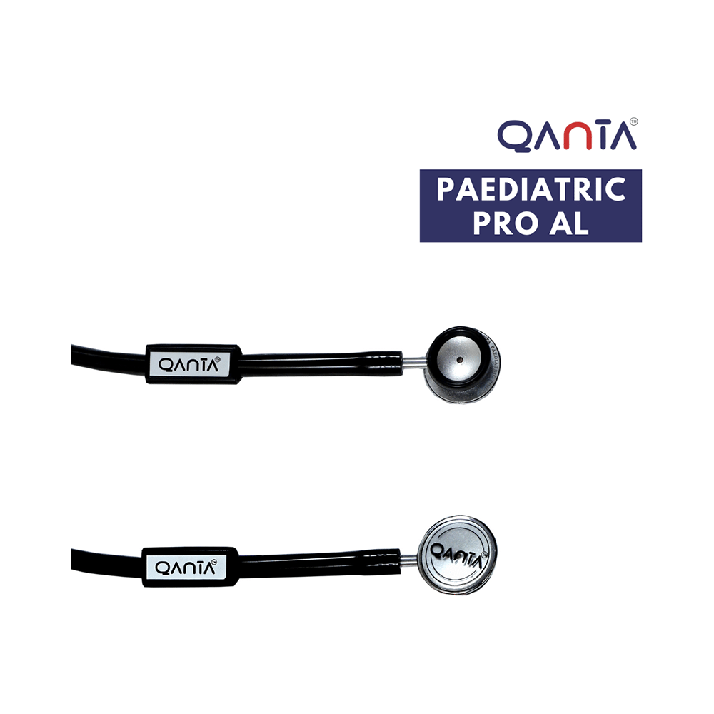 Qanta QA-1090 Paediatric Pro AL Pediatric Stethoscope With Aluminium Anodized Chest Piece Black - Image 4