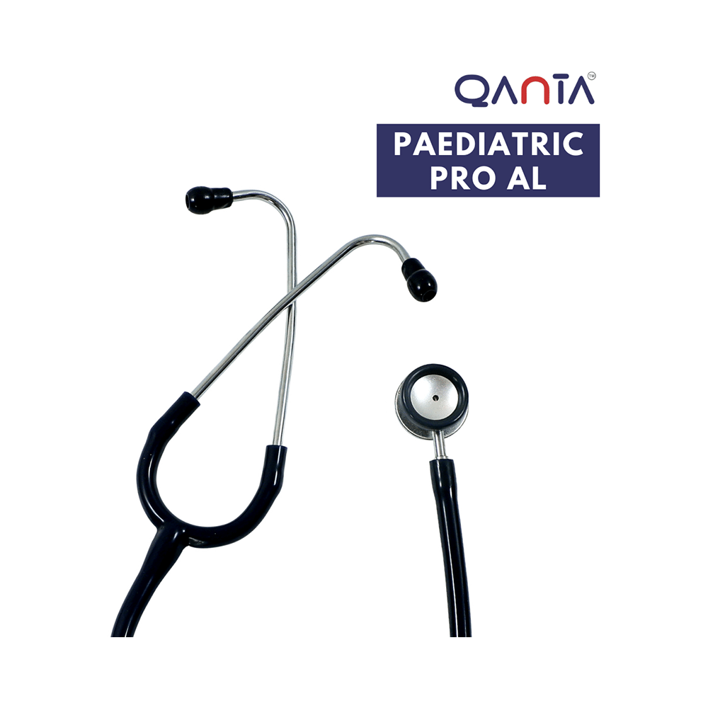 Qanta QA-1090 Paediatric Pro AL Pediatric Stethoscope With Aluminium Anodized Chest Piece Black - Image 3