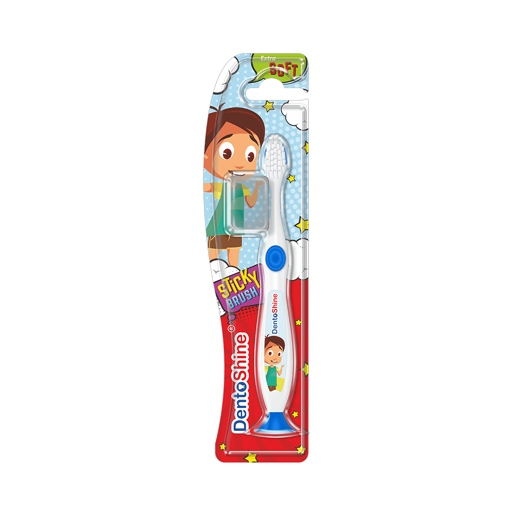 DentoShine Blue Sticky Toothbrush for Kids - Image 1