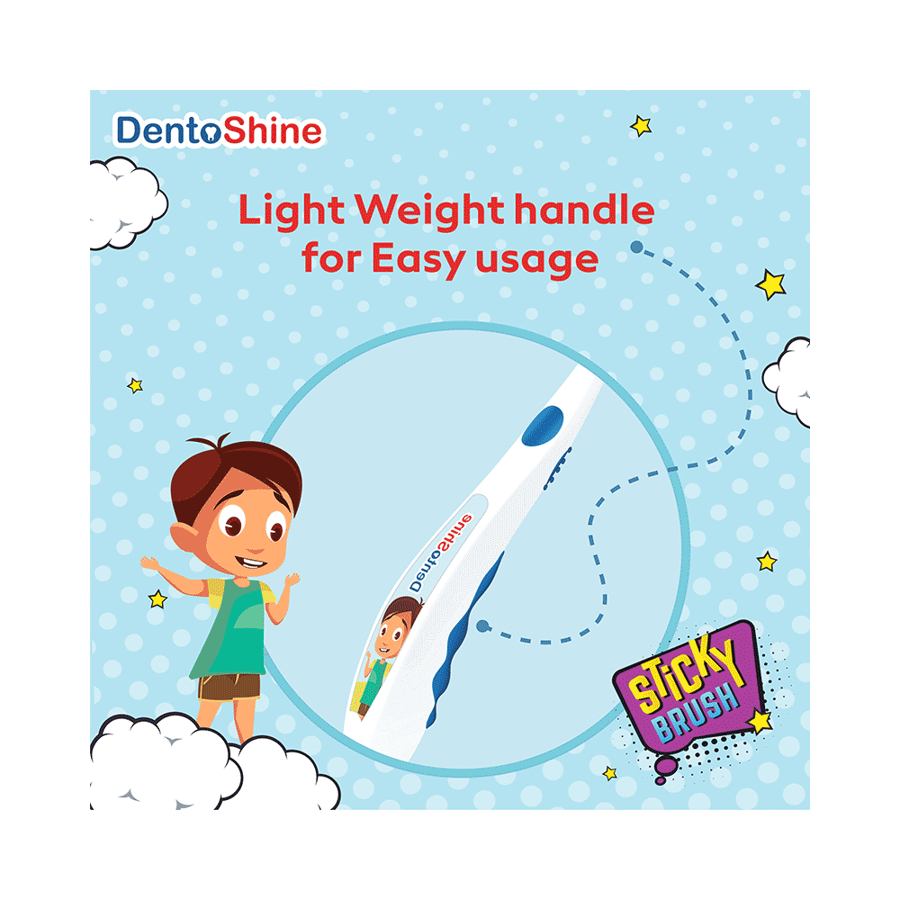 DentoShine Blue Sticky Toothbrush for Kids - Image 3