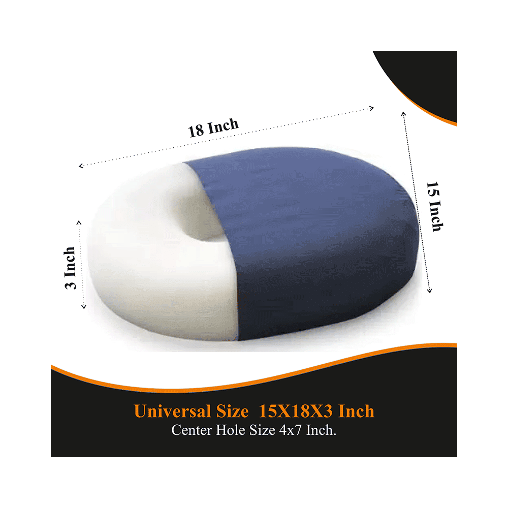Superfine Comfort Donut Ring Seating Cushion for Pre and Post Surgery Piles Pain ,Fistula, Pregnancy, Hip Support - Image 3