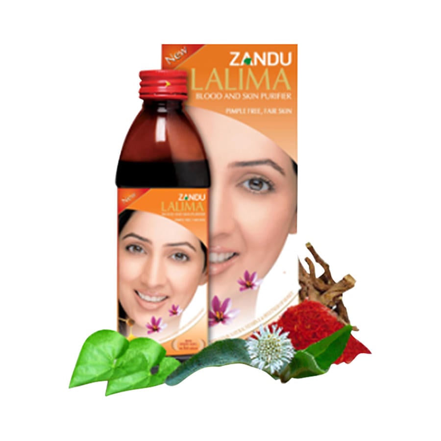 Zandu Lalima Blood and Skin Purifier Syrup | Improves Skin Glow & Reduces Pimples - Image 1
