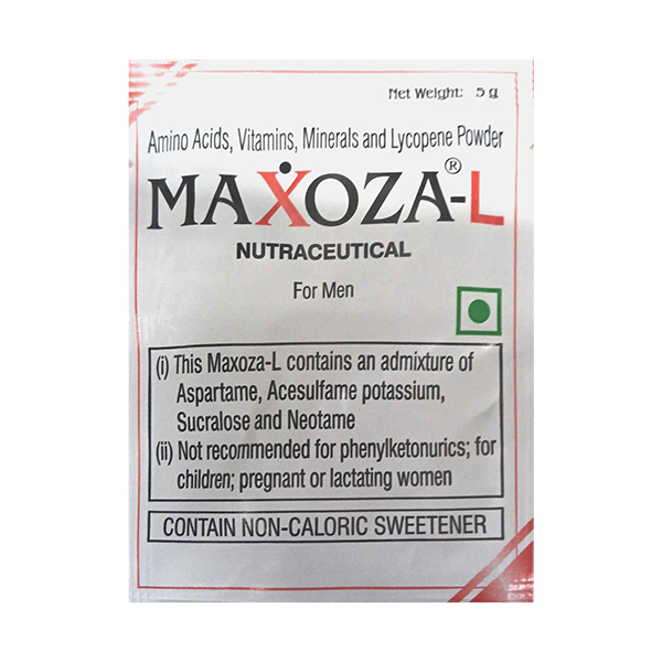 Maxoza-L Nutraceutical Powder with Amino Acids, Vitamins, Minerals & Lycopene | For Men - Image 1