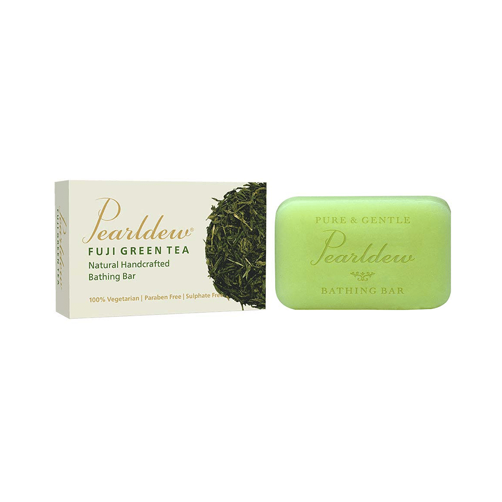 Pearldew Fuji Green Tea Natural Handcrafted Bathing Bar - Image 2