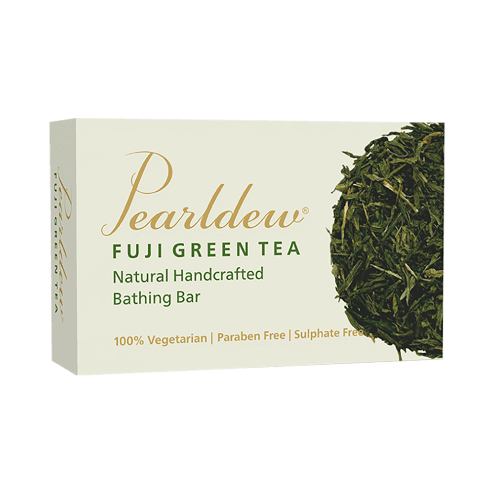 Pearldew Fuji Green Tea Natural Handcrafted Bathing Bar - Image 1