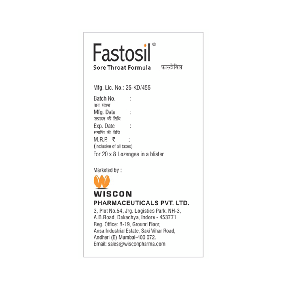 Fastosil Lozenges Orange - Image 3