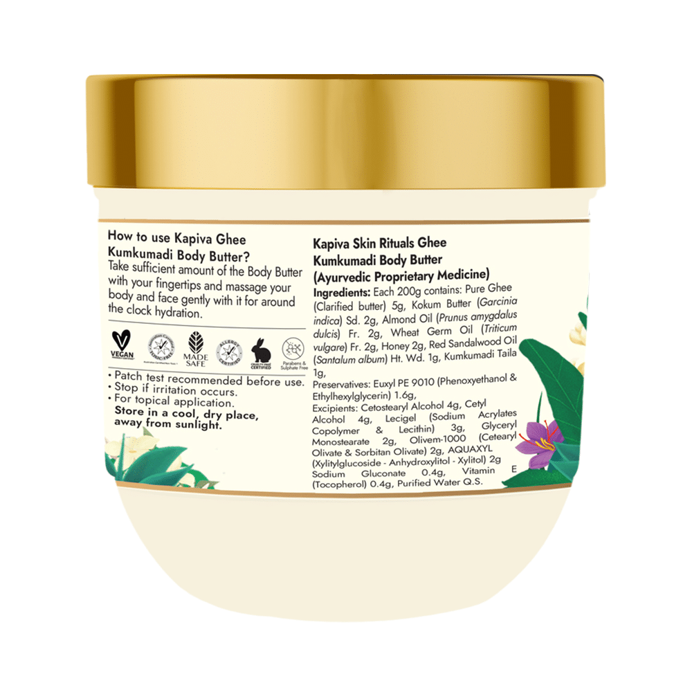 Kapiva Skin Rituals Ghee Kumkumadi Body Butter (100gm Each) - Image 2