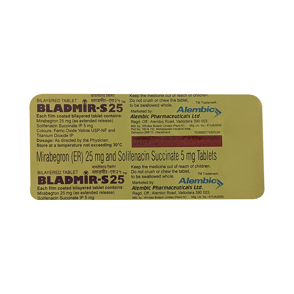 Bladmir-S 25 Tablet ER - Image 3