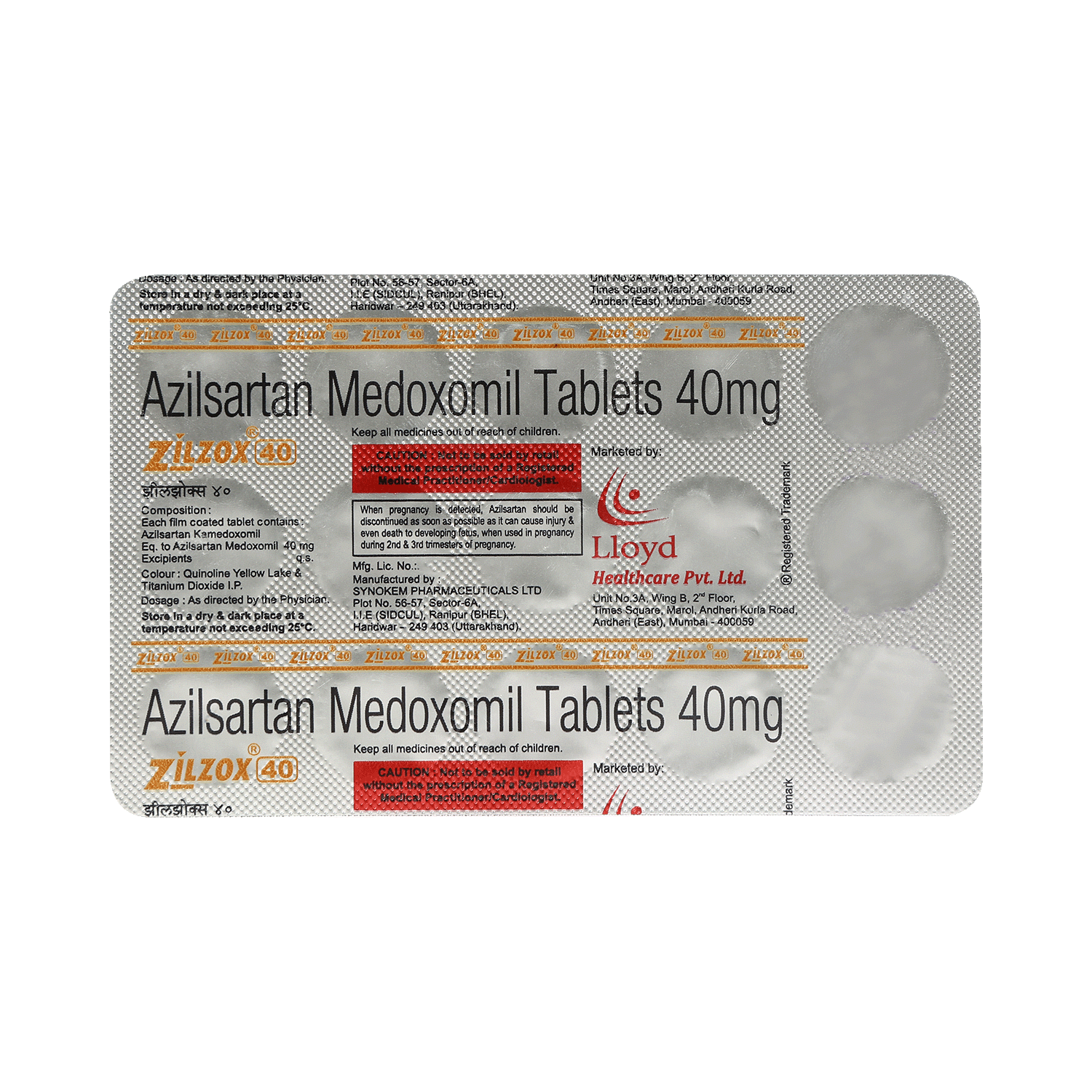 Zilzox 40 Tablet - Image 3