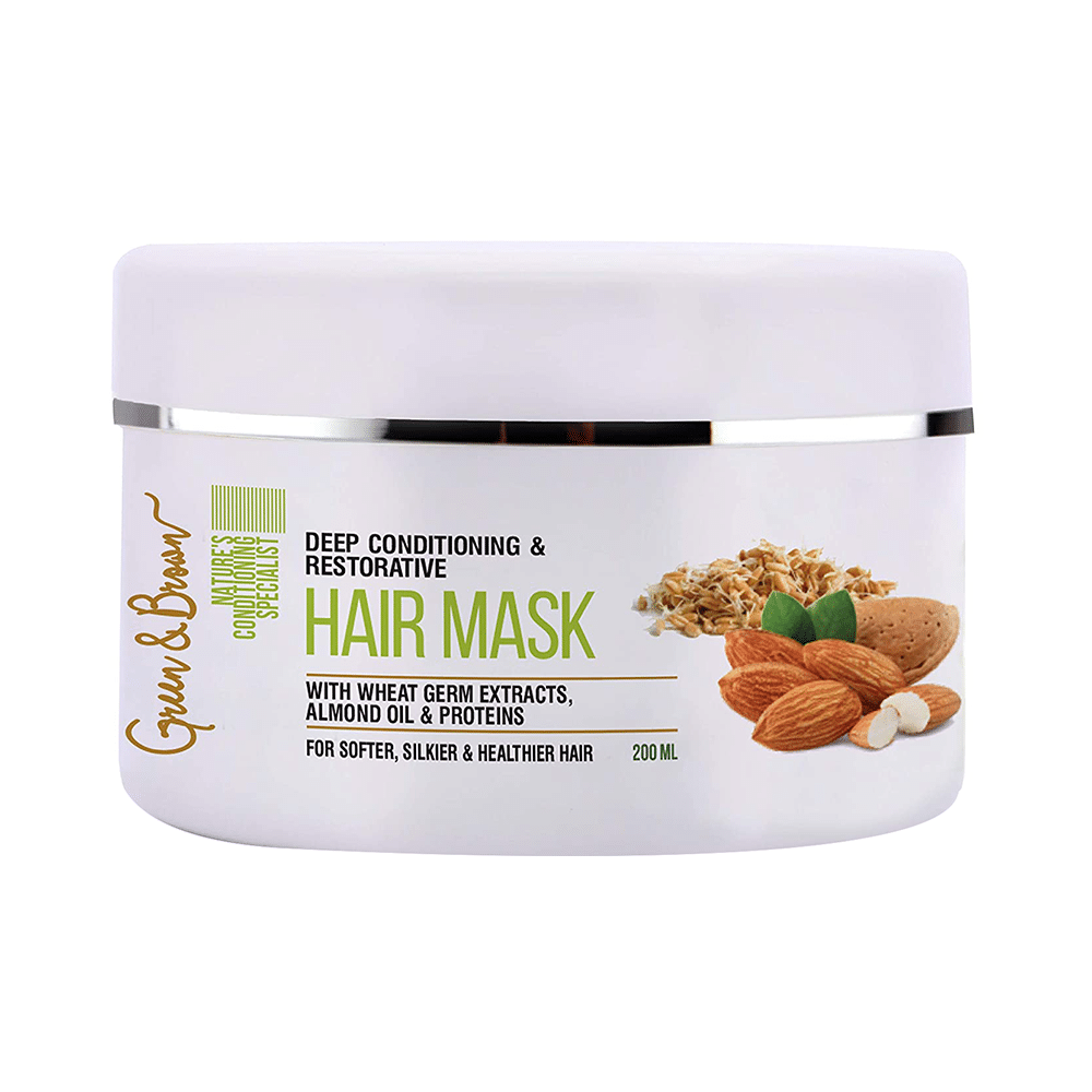 Green & Brown Deep Conditioning & Restorative Hair Mask - Image 1
