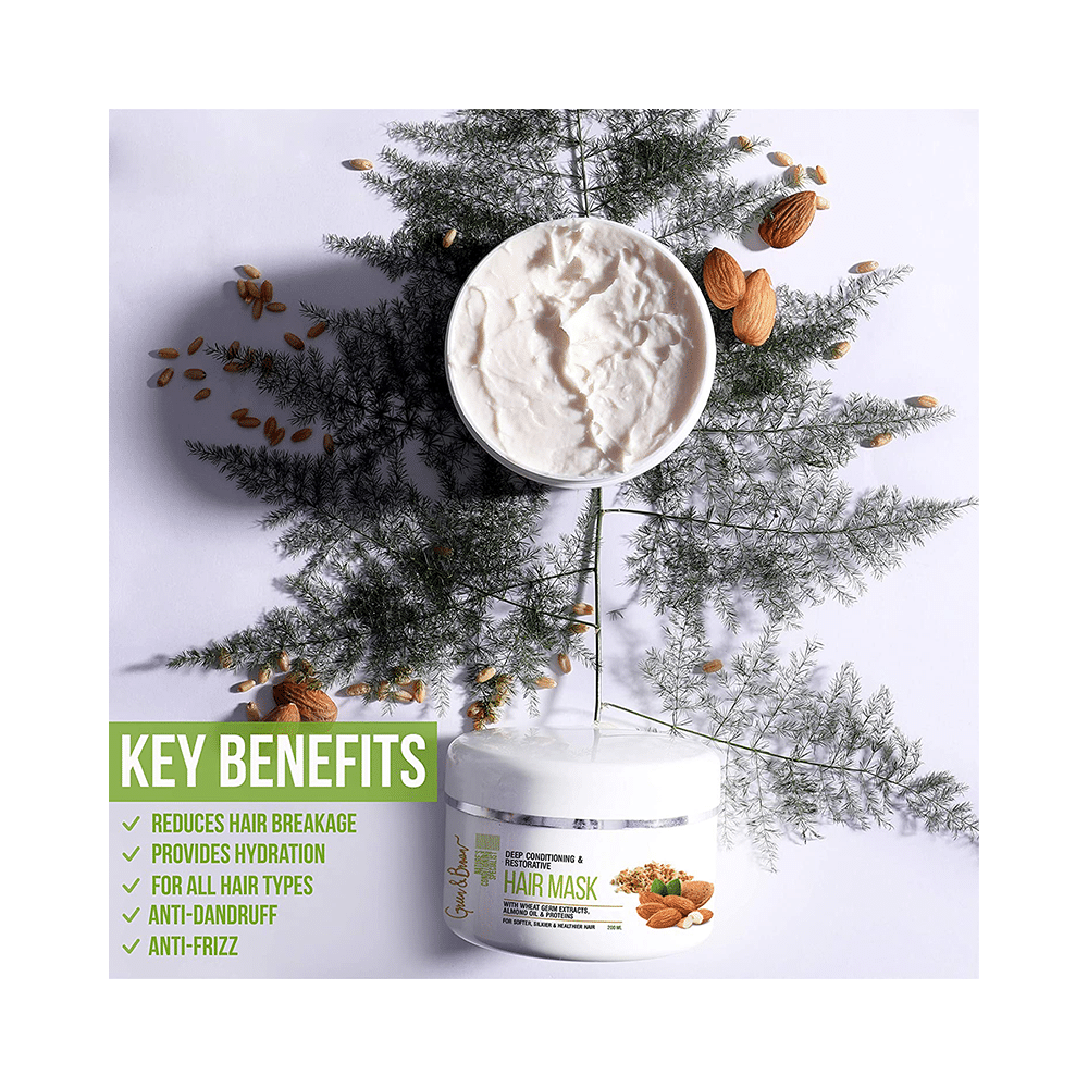 Green & Brown Deep Conditioning & Restorative Hair Mask - Image 4