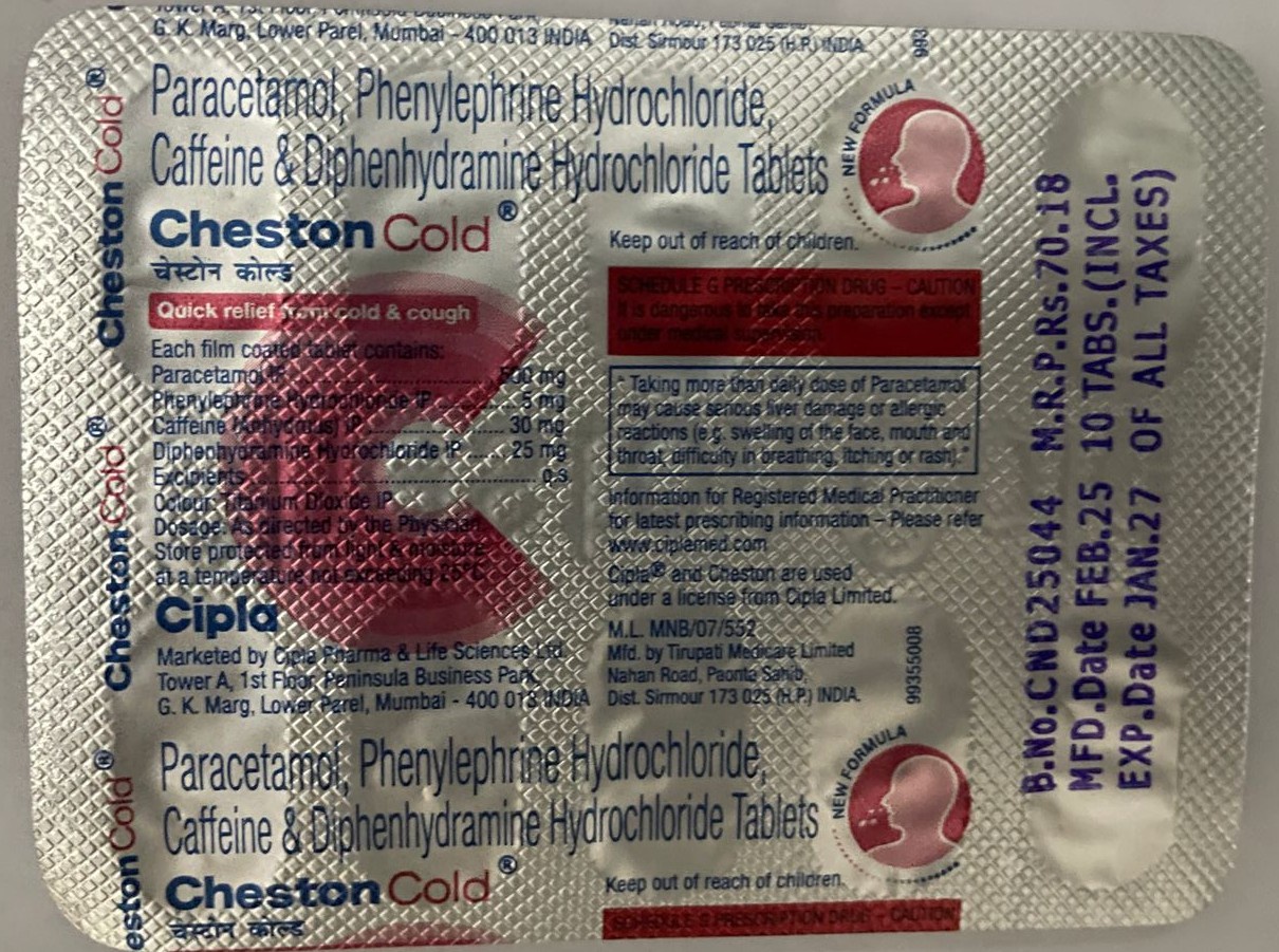 Cheston Cold Tablet - Image 1
