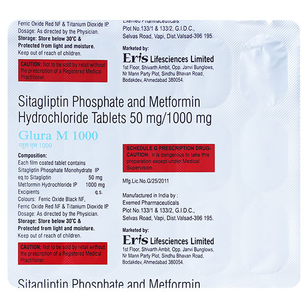 Glura M 1000 Tablet - Image 1