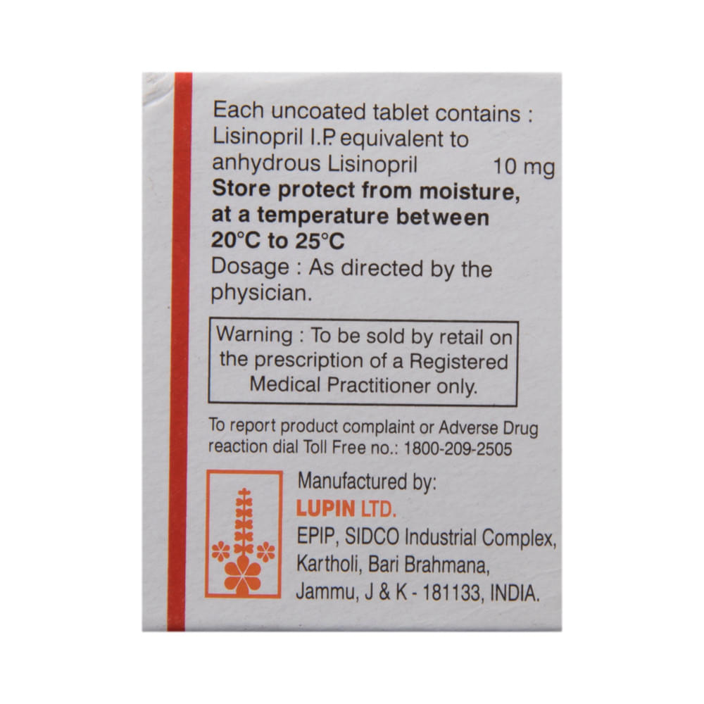 Lipril 10 Tablet - Image 3
