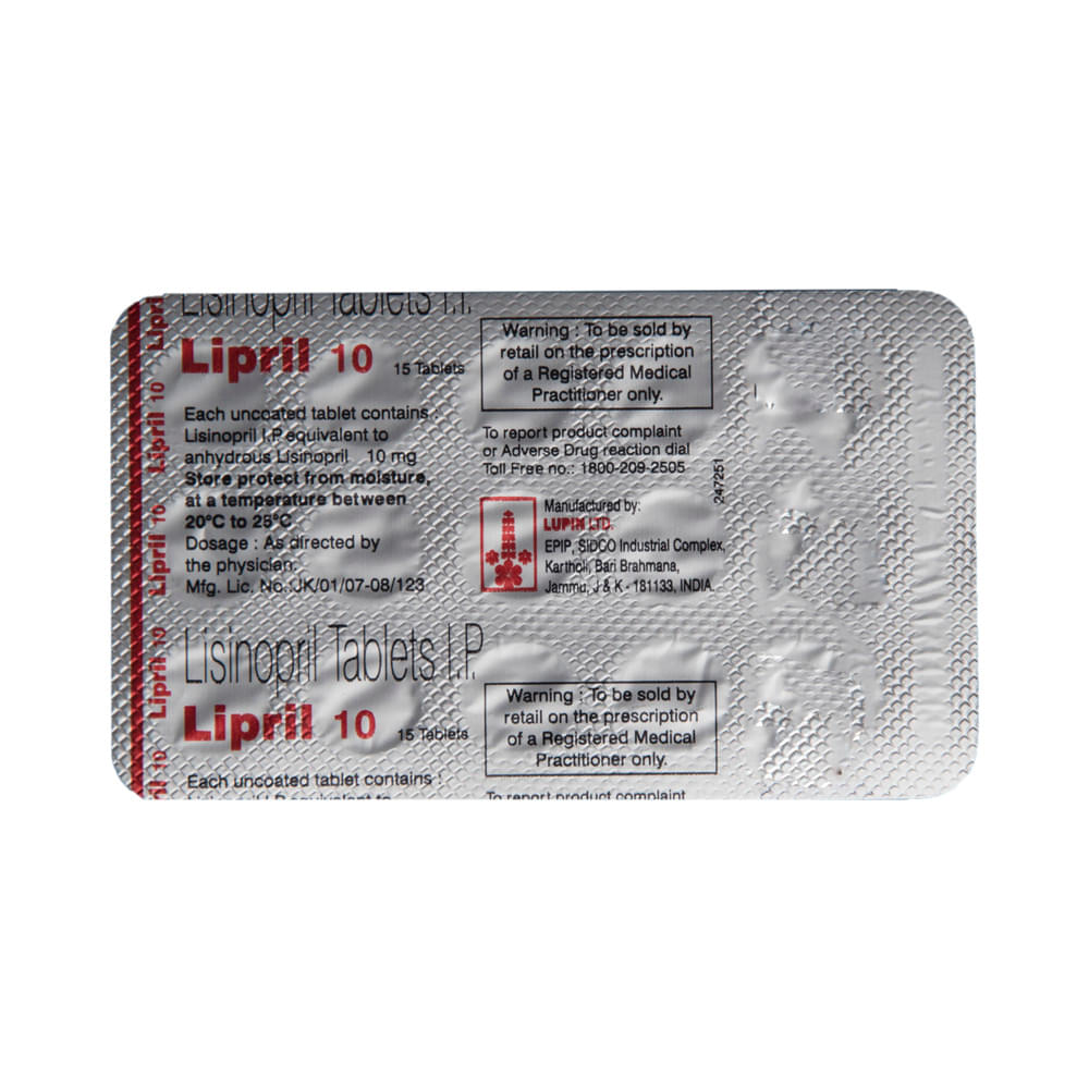 Lipril 10 Tablet - Image 5