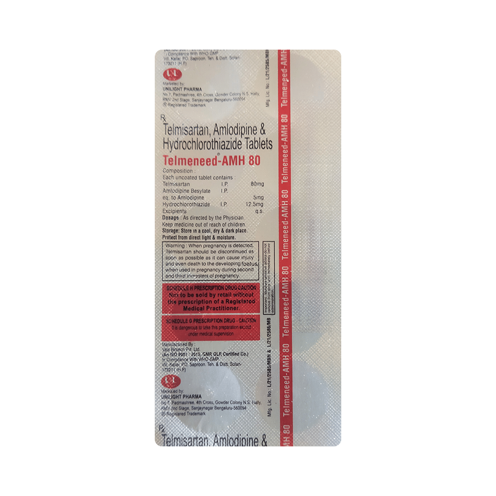 Telmeneed-AMH 80 Tablet - Image 3