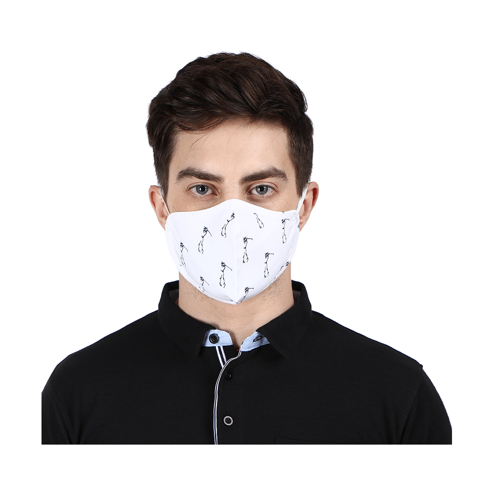 SilverPRO Cotton Mask Small Windy Whites - Image 3