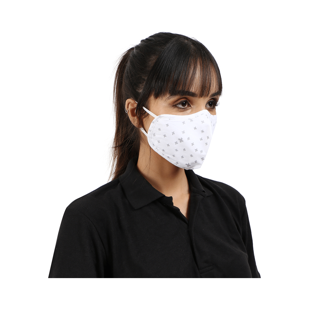 SilverPRO Cotton Mask Small Windy Whites - Image 6