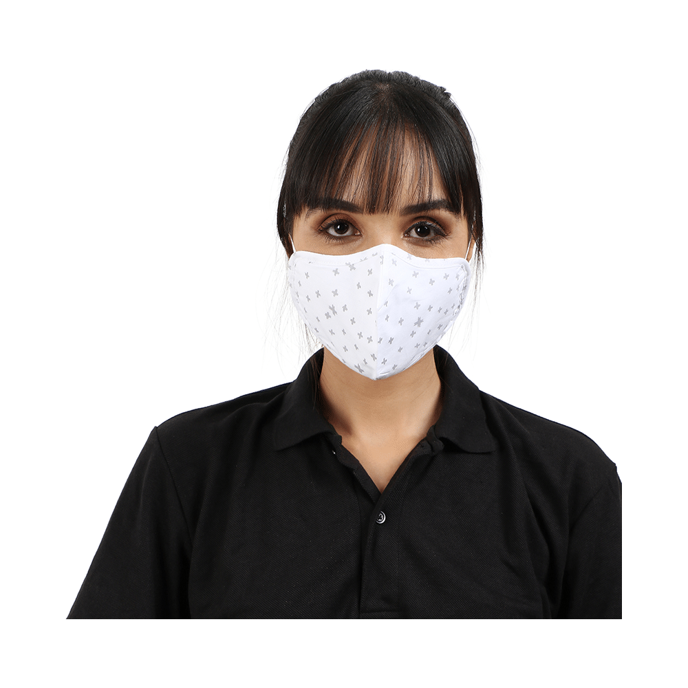 SilverPRO Cotton Mask Small Windy Whites - Image 5