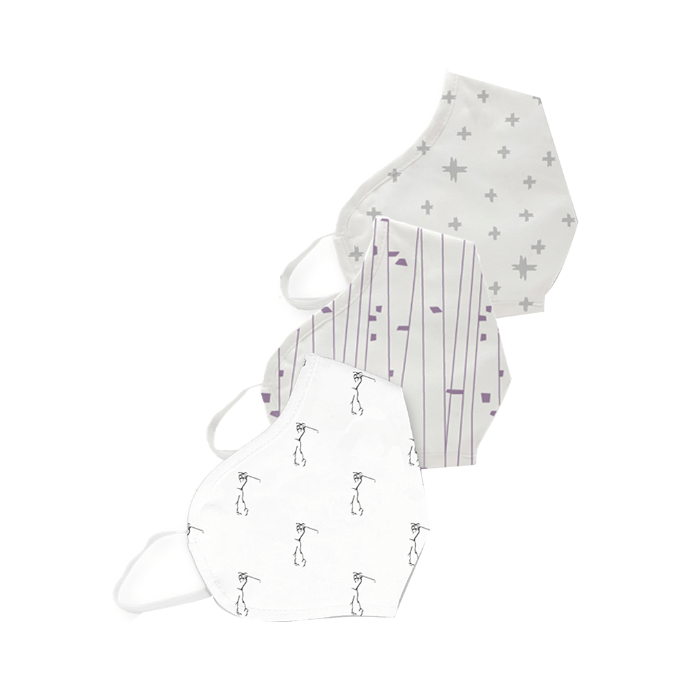 SilverPRO Cotton Mask Small Windy Whites - Image 1